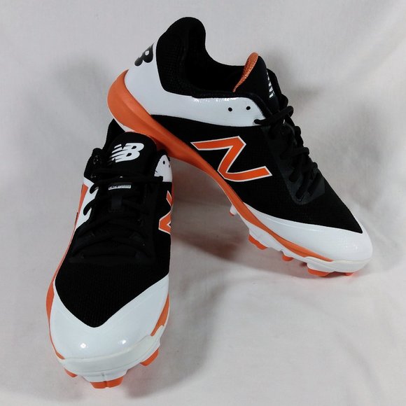 New Balance Orangewhite Baseball Cleats 